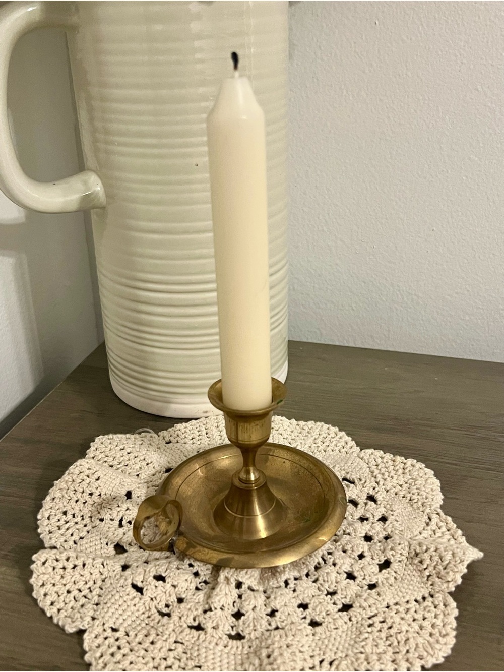 Brass Chamberstick Candlestick Holder